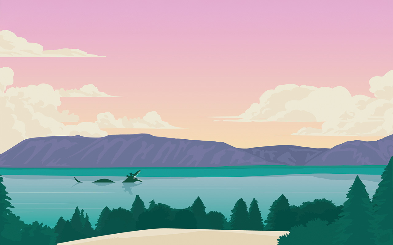 Bear Lake Monster Illustration_SLM MA25_Kimmy Hammons