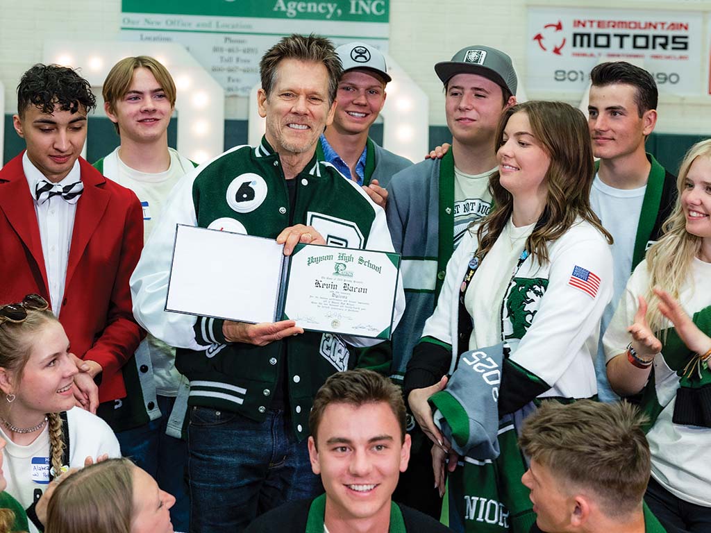 Kevin Bacon with a Payson High School diploma_SLM JA24_Melissa Majchrzak