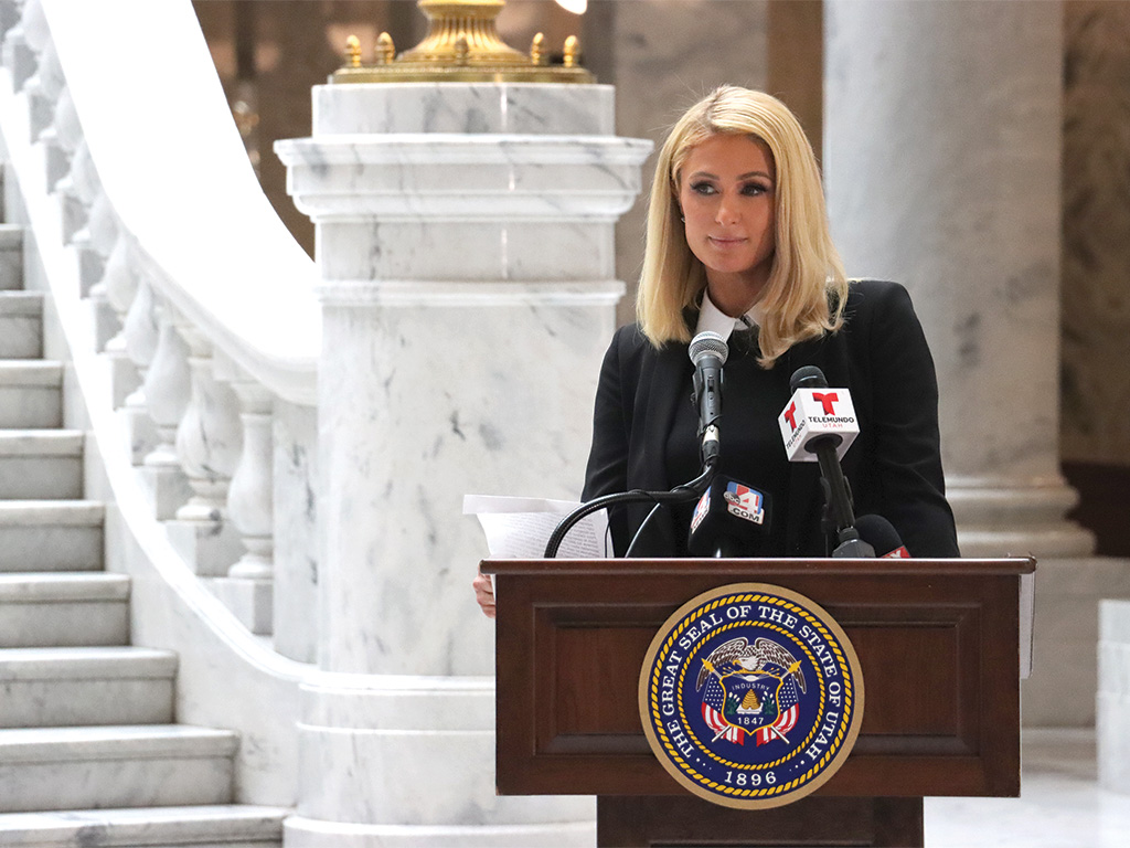 Paris Hilton at the Utah Capitol_SLM JA24_Utah State Seate