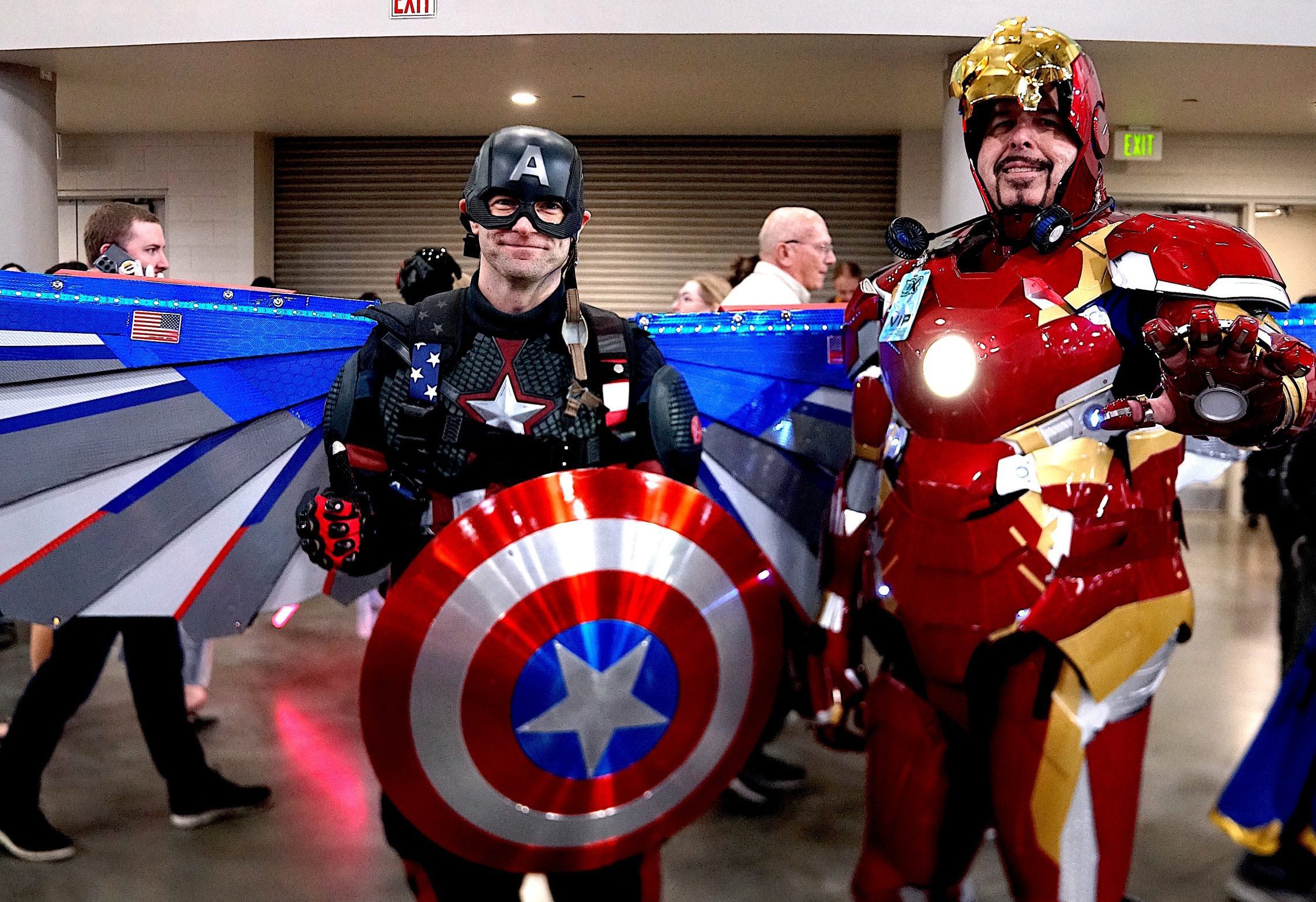 FanX 2024 Cosplay Iron Man and Captain America