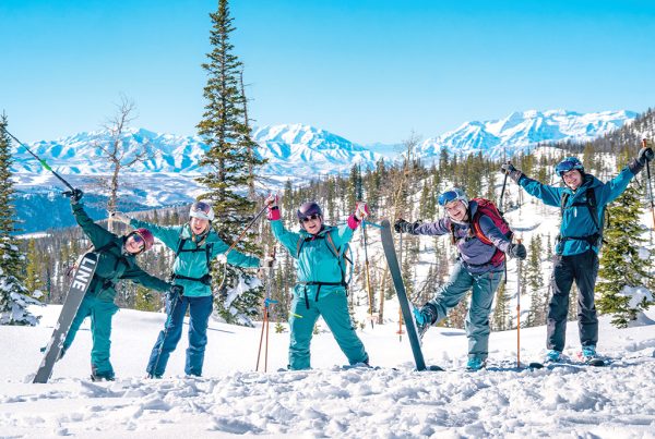 skiers, uinta mountains, Utah