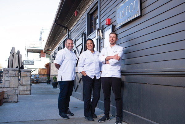 Le Depot Chef Galen Zamarra, Executive Pastry Chef Cassidy Cabel and Executive Chef Thomas Bernard.