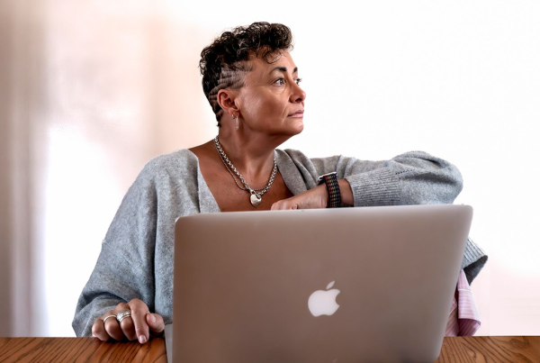 Actress Tamara Howell plays Sugar in PYGmalion Theatre Company's production of 'Tiny Beautiful Things.' Photo courtesy PYGmalion Theatre Company.