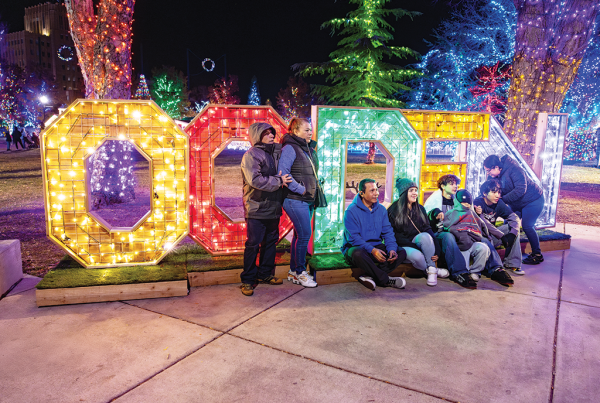 Winter dark is chased away by a brightly lit city every season.