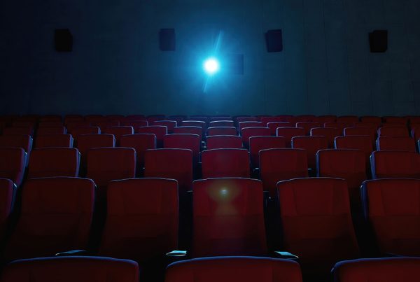 red movie theater seats, movie theater