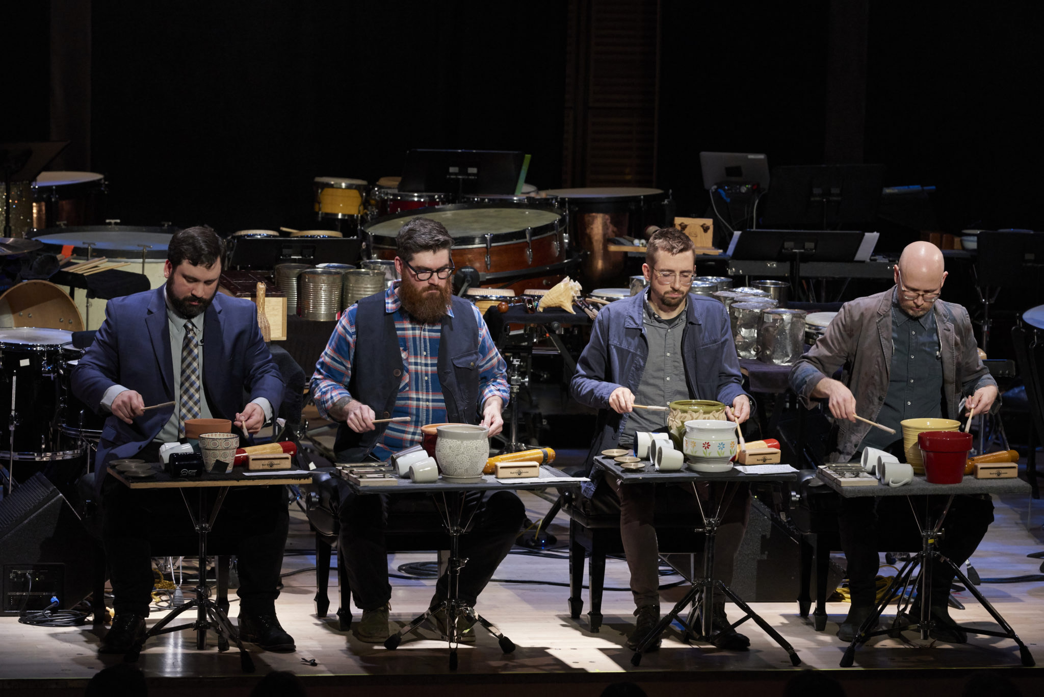 Sō Percussion performs Diaspora Songs on Dec. 6, 2019.