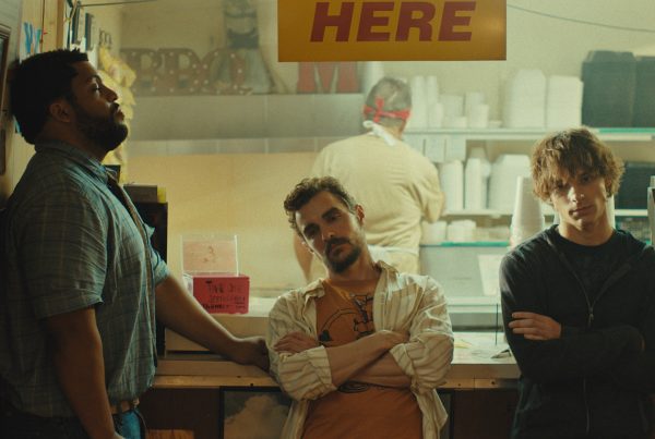 O'Shea Jackson Jr., Dave Franco and Mason Thames appear in The Shitheads by Macon Blair, an official selection of the 2026 Sundance Film Festival. Courtesy of Sundance Institute.