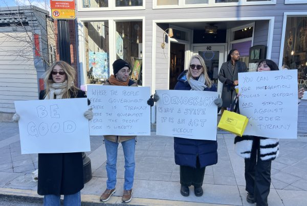 ICE protest, Park City, Utah, Sundance, 2026