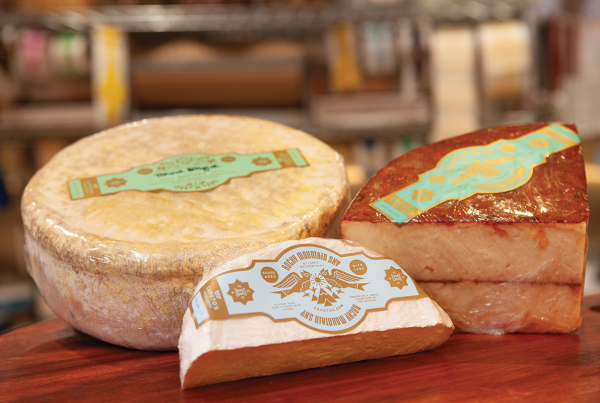 aputo’s Revived Taleggio D.O.P. spends three weeks in rehabilitation within Caputo’s Cheese Caves. It emerges as a new cheese altogether—fudgy, funky and at the peak of flavor.