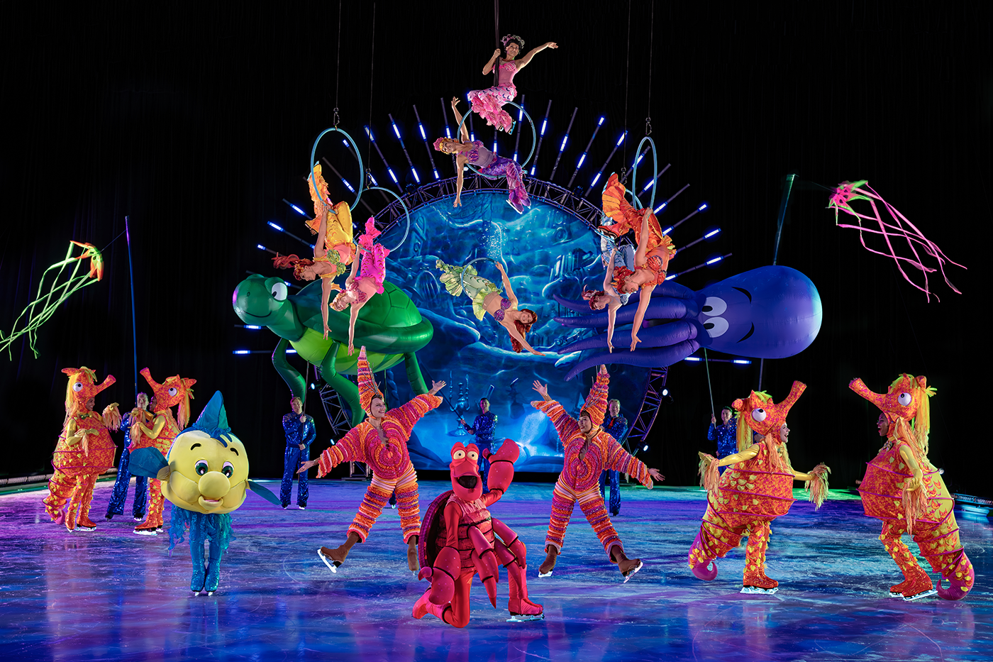 The Little Mermaid comes to life at Disney On Ice presents Let's Dance!, photo courtesy of Feld Entertainment