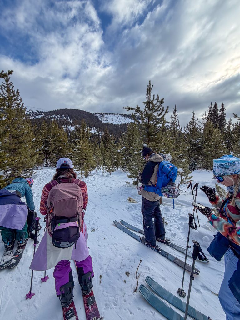 onx backcountry, skiing app, vail pass, colorado