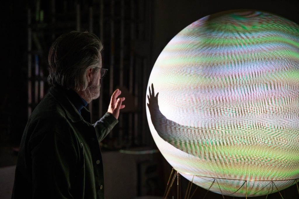 Icelandic-Danish artist Olafur Eliasson works on A Symphony of Disappearing Sounds, a large-scale installation set to be displayed at Memory Grove Park. Photo courtesy Wake the Great Salt Lake.