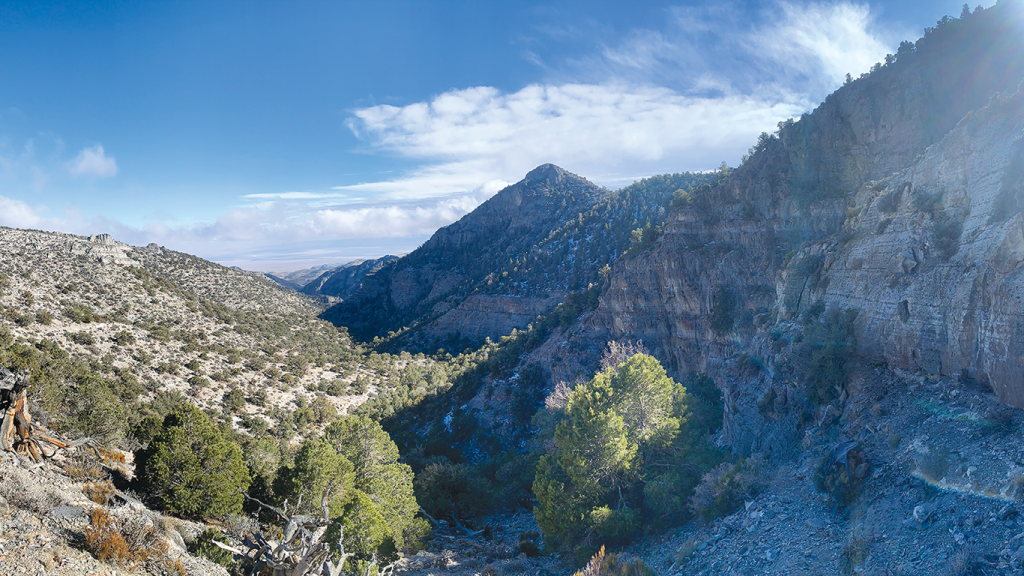 The relatively moderate hike to the Notch Peak summit features a mind-blowing finale of jaw-dropping views, both out across the West Desert and down its 2,500-foot vertical drop.