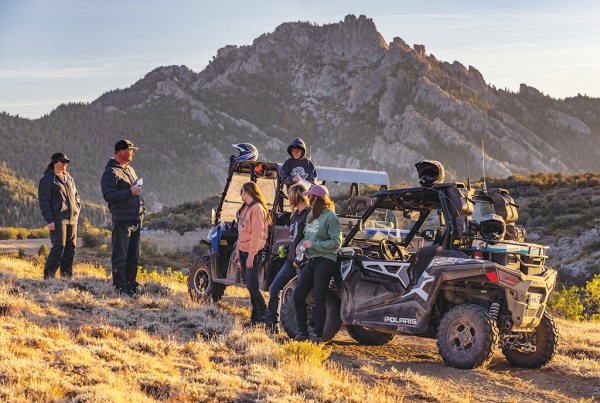 family ATV mountains