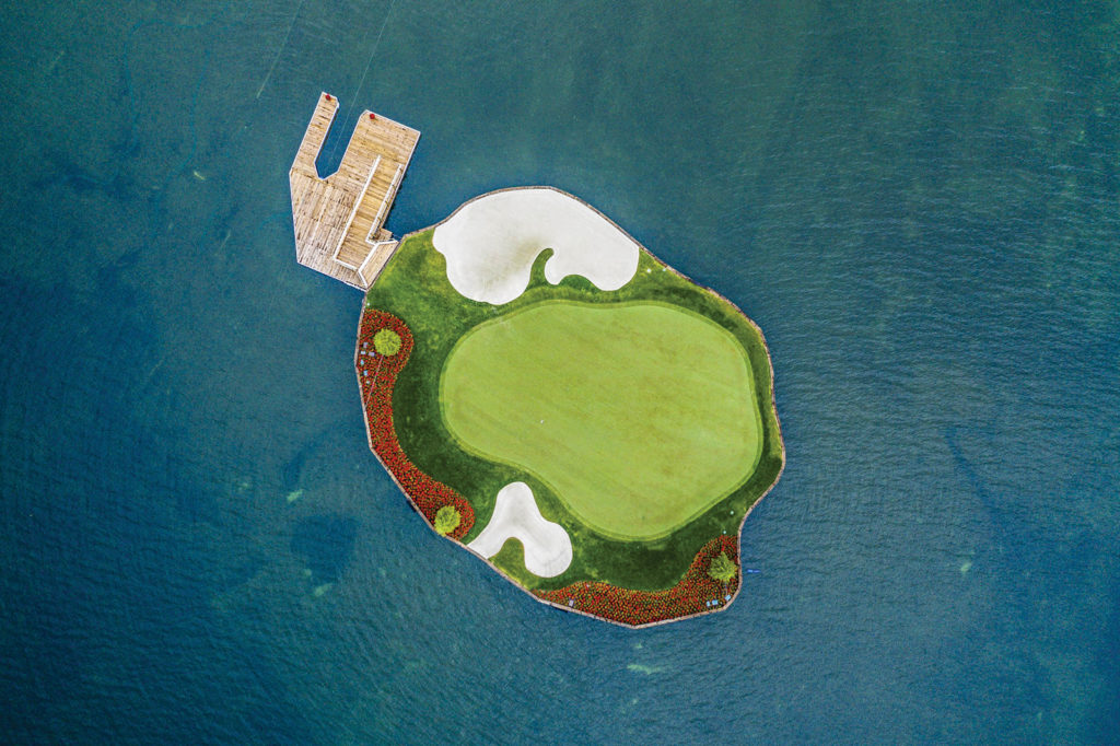Floating Green, Coeur d’Alene Resort Golf Course