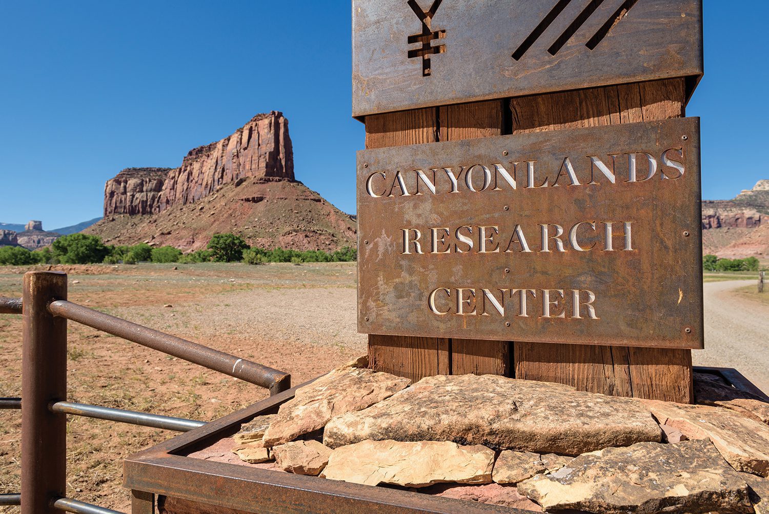 Sign at the entrance of Canyonlands Research Center