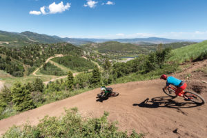 Mountain bikers in Deer Valley