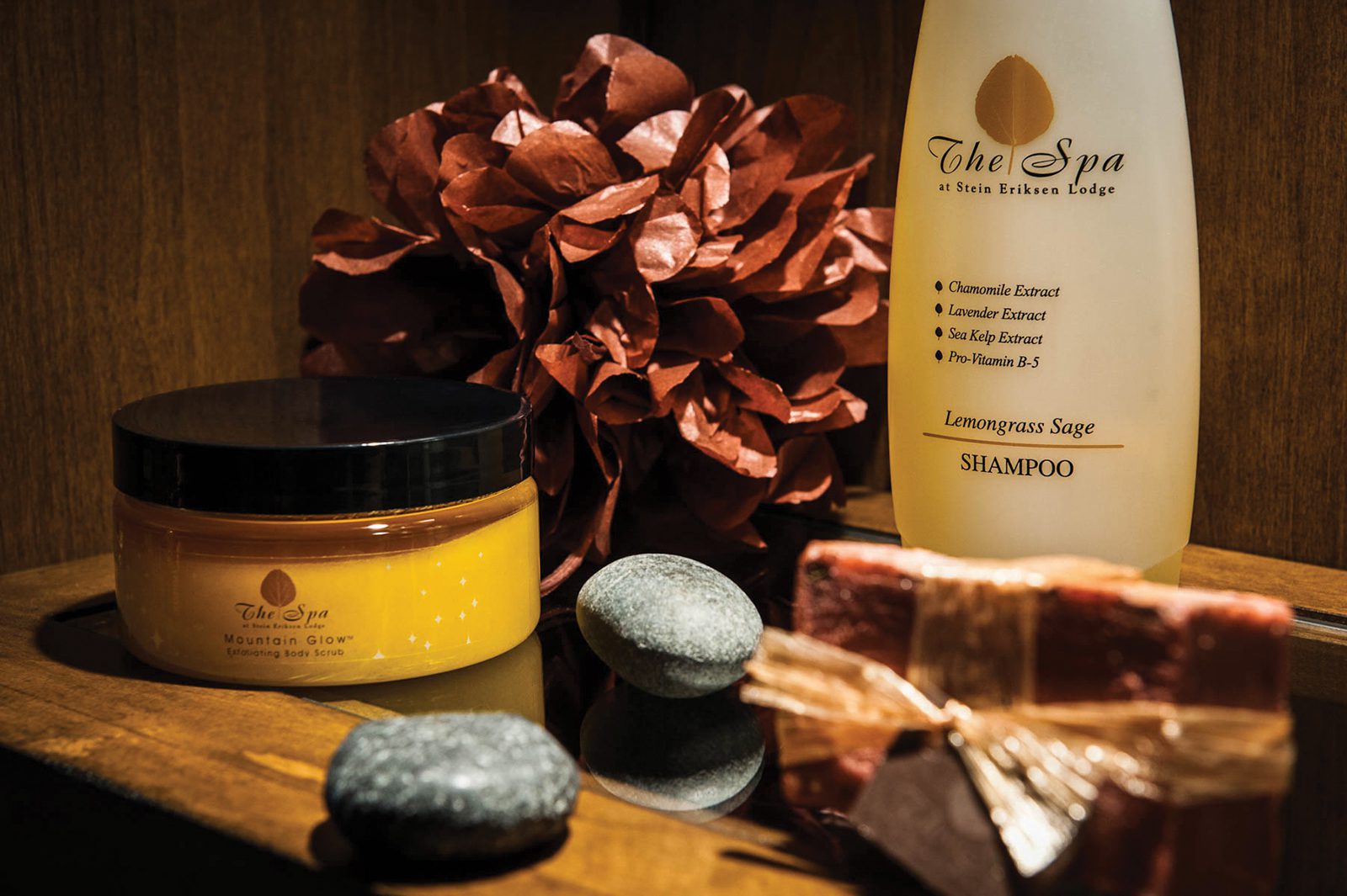 Spa products from the Spa at Stein Eriksen Lodge