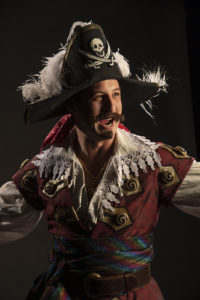 Rhett Guter as The Pirate King in the Utah Shakespeare Festival’s 2021 production of The Pirates of Penzance