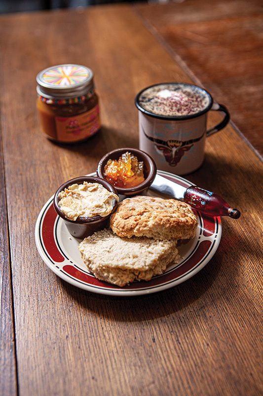 Old Cusss Cafe Biscuit Dish