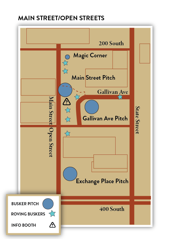SLC Busker Fest map