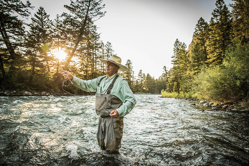 Fly-fishing the Gallatin River. Photo by Montana Office of Tourism and Business Development.