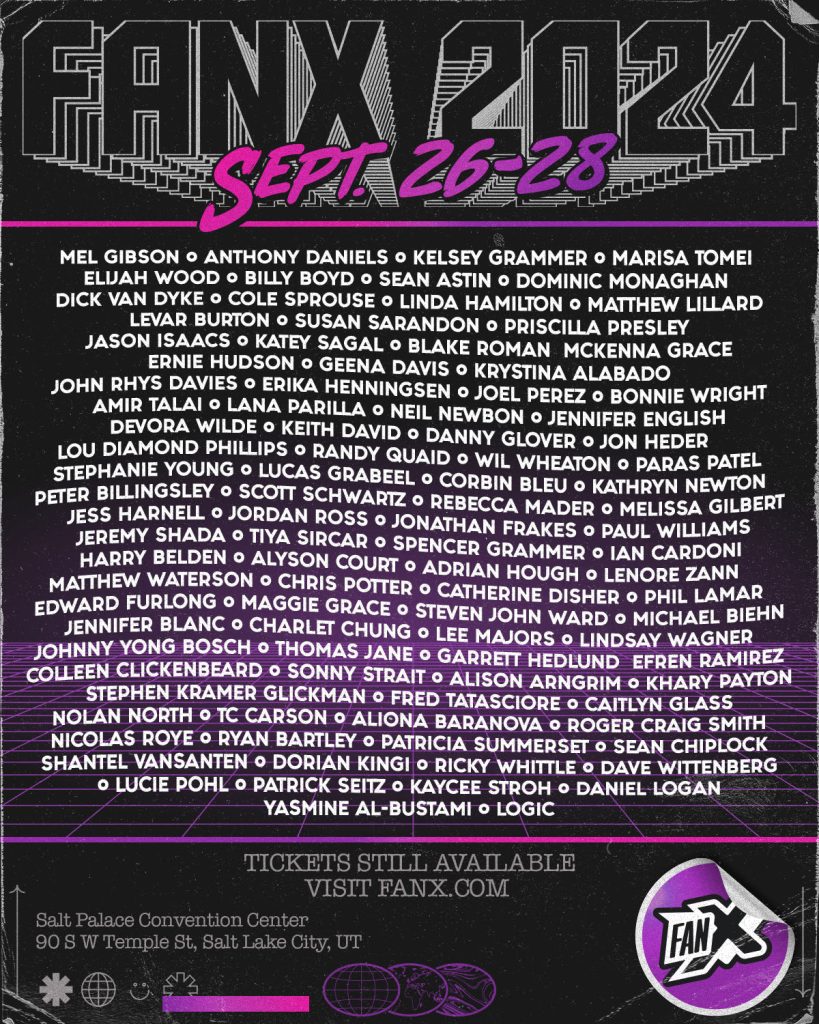 Just a taste of the FanX 2024 celebrity guest list.