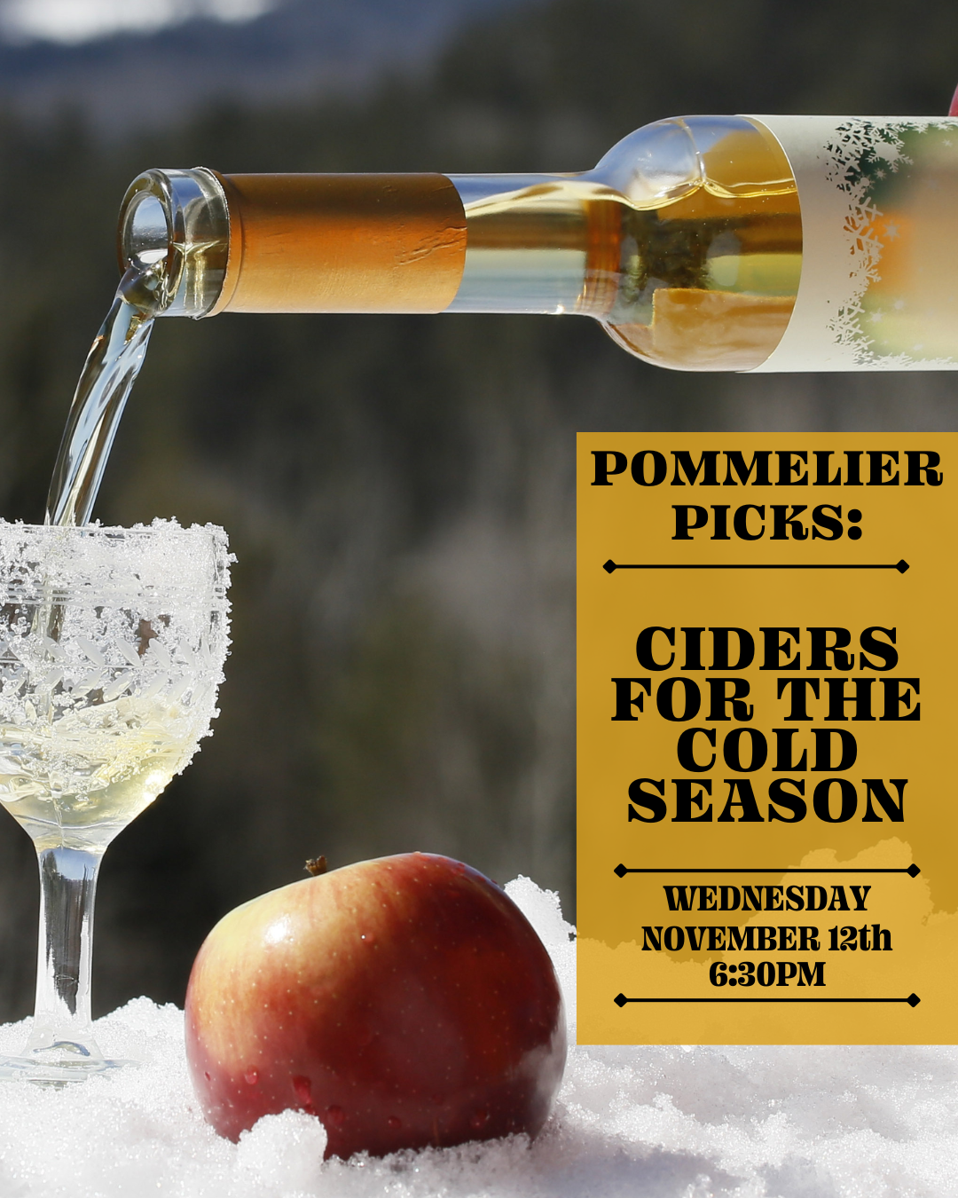 Tasting Event: Ciders for the Cold Season