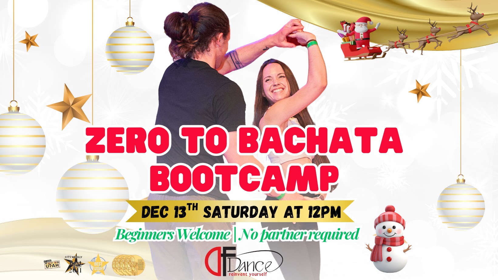 🎄All I Want for Christmas Is… Bachata 💃🎁🤩! Beginner Bootcamp🎉No partner needed🎅