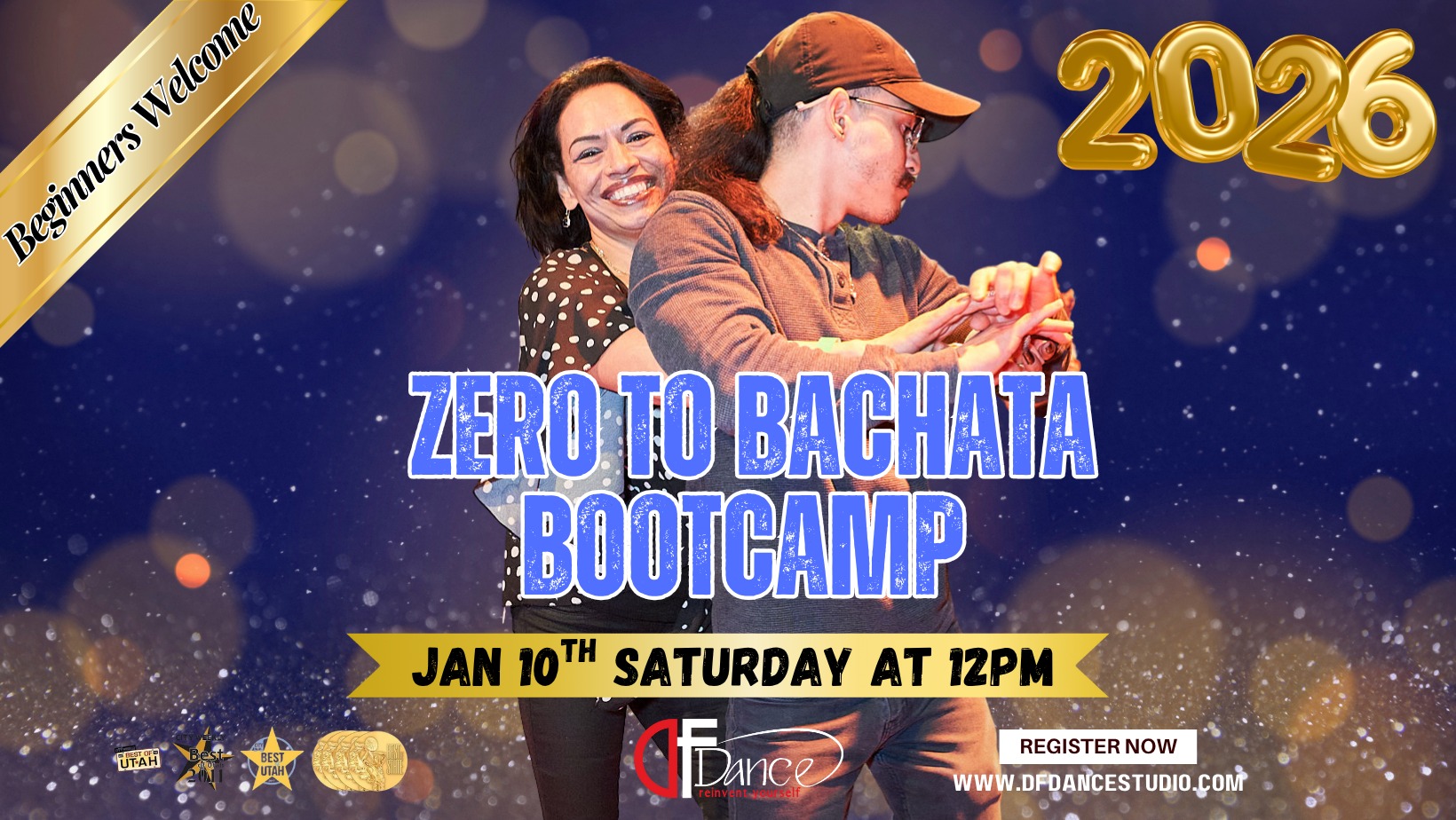 Beginner Bachata Bootcamp🎉New Year, New Moves💃🕺No partner needed✨