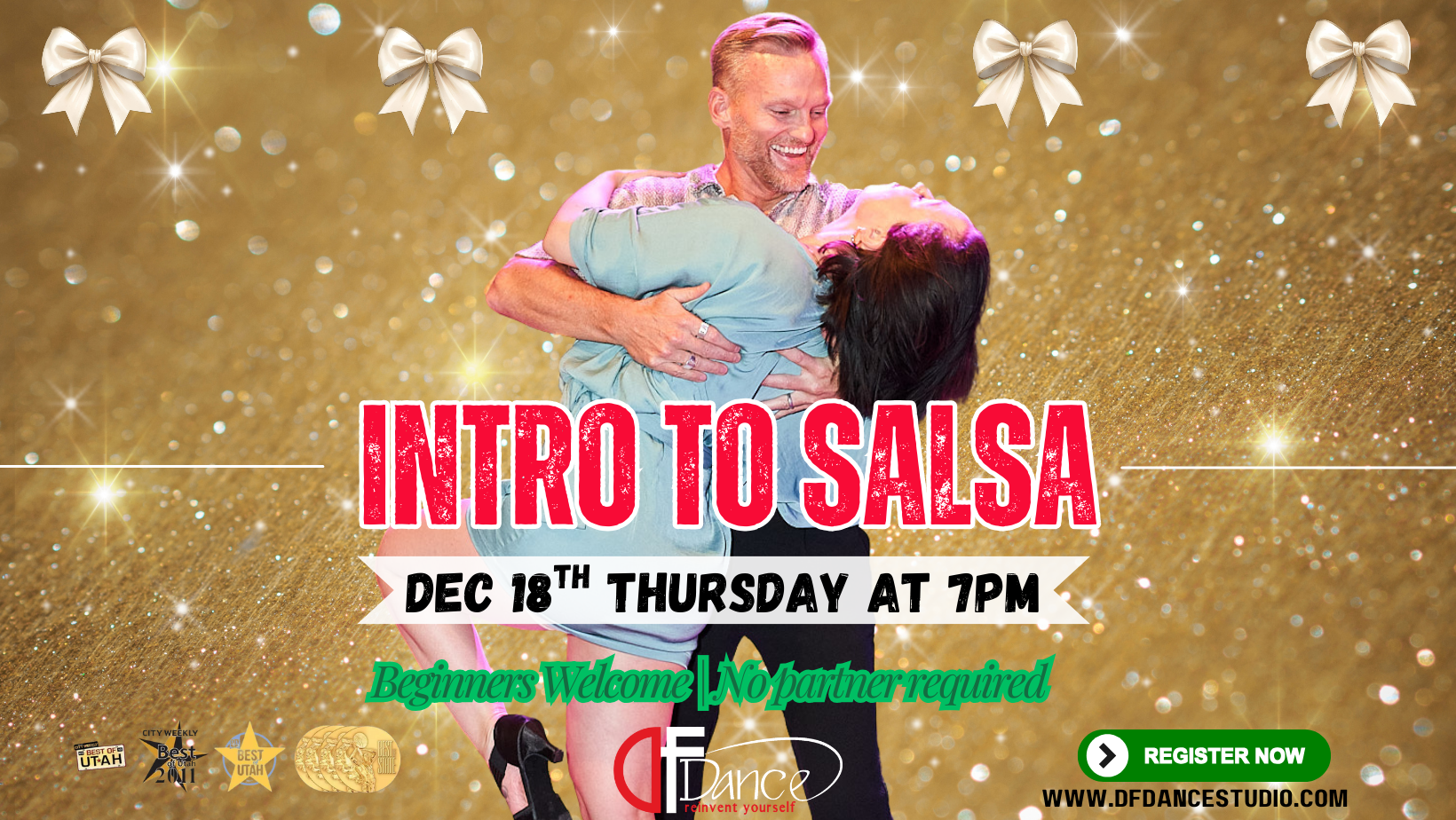 🎄💃 Salsa Under the Mistletoe!🕺✨Beginner Welcome! No partner needed🎅