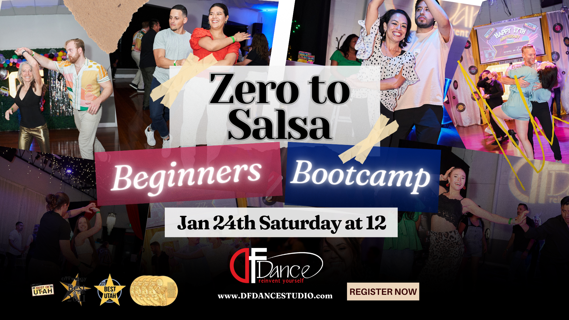 Zero to Salsa Beginner Bootcamp💃🕺Come see how fun dancing is! No partner needed:)