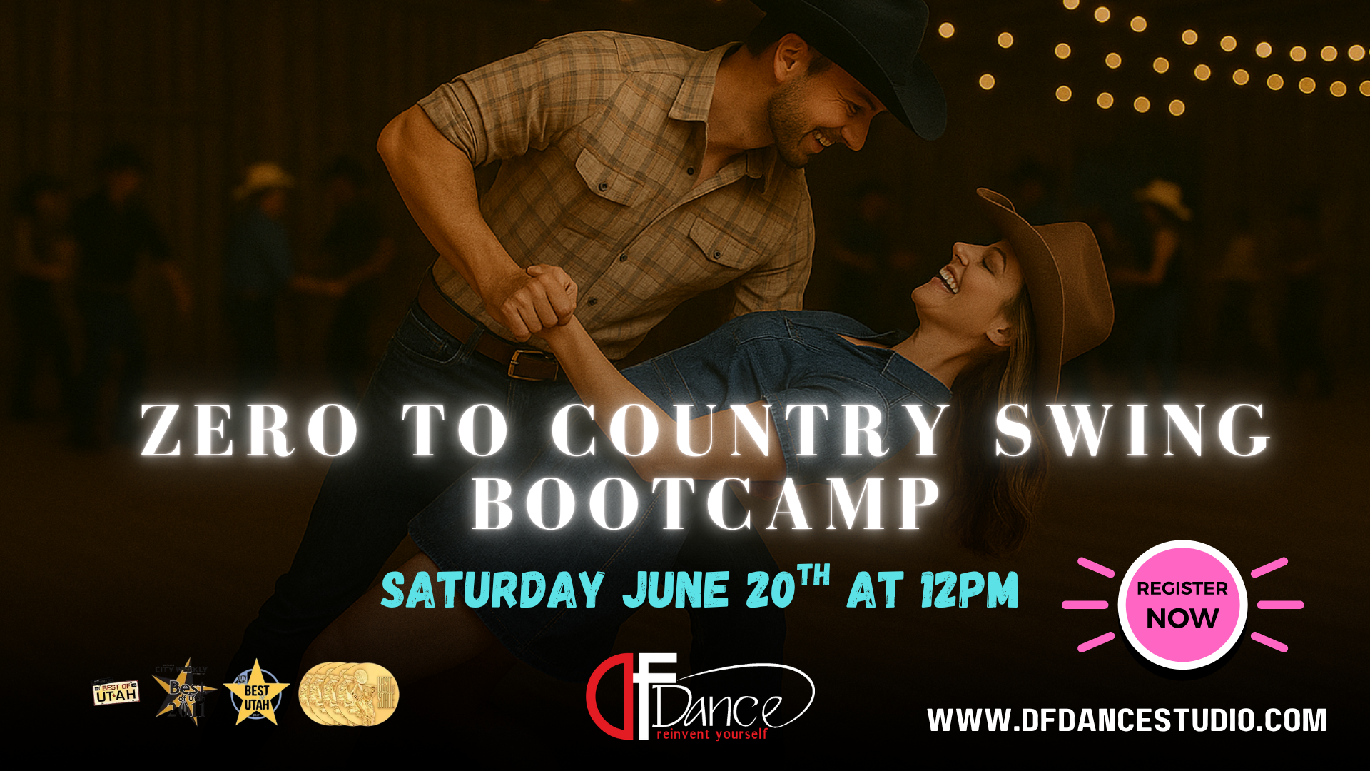 Zero to Rodeo Country Swing Bootcamp! Come see how fun dancing is! No Partner needed